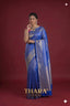 Pure Brocade Blue banarasi Saree