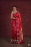 Pure Raw Mango Red Banarasi Saree