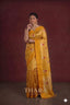 Pure Raw Mango Orange Banarasi Saree