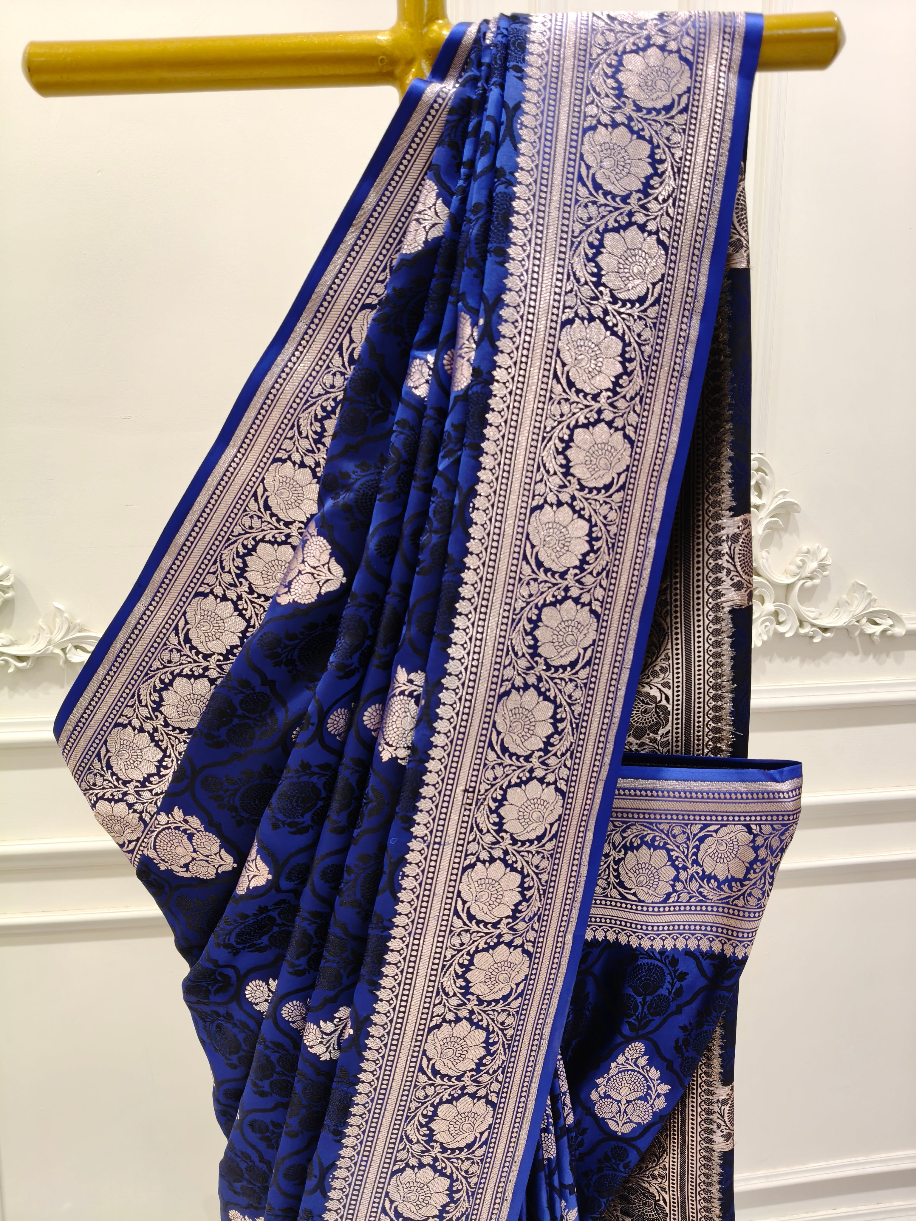 Banaras Semi Mushroom saree
